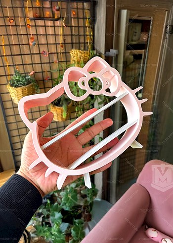 Beden pembe Renk Hello Kitty için Figür Standı