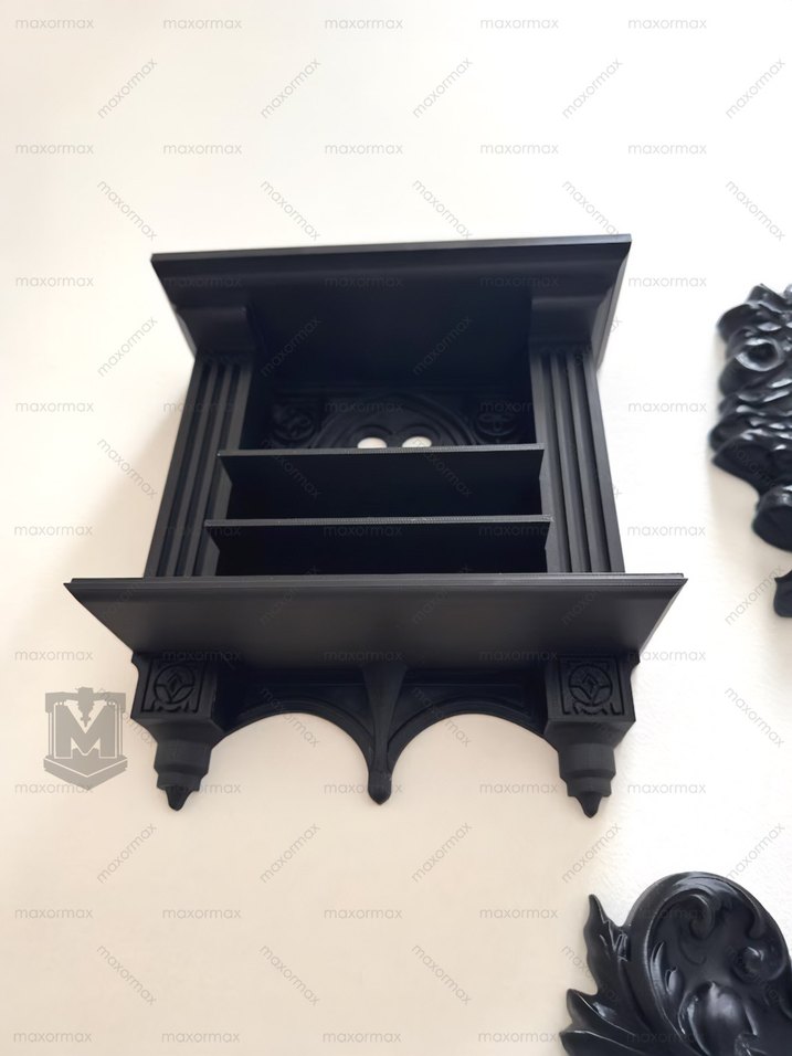 Gotik Duvar Rafı - Cathedral Pencere - Görsel 4