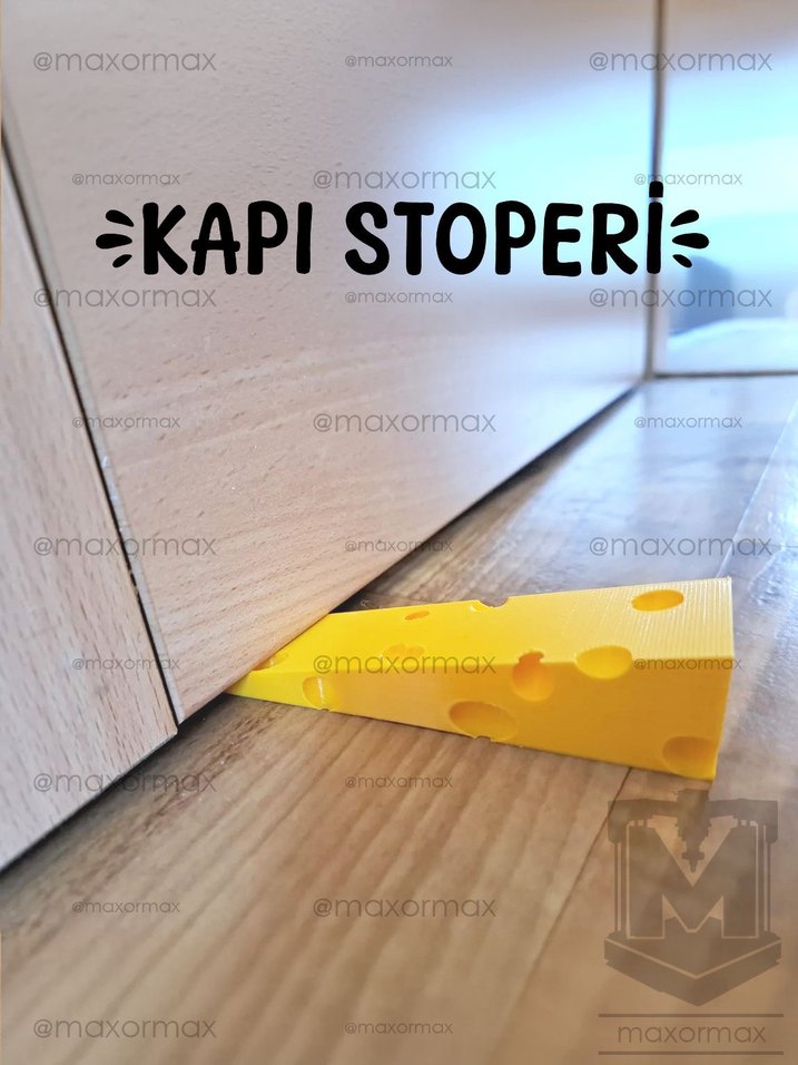 Delikli Peynir Şeklinde Kapı Stoperi - Görsel 2