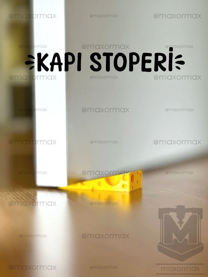 Delikli Peynir Şeklinde Kapı Stoperi - Görsel 5