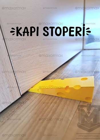 Delikli Peynir Şeklinde Kapı Stoperi - Görsel 2