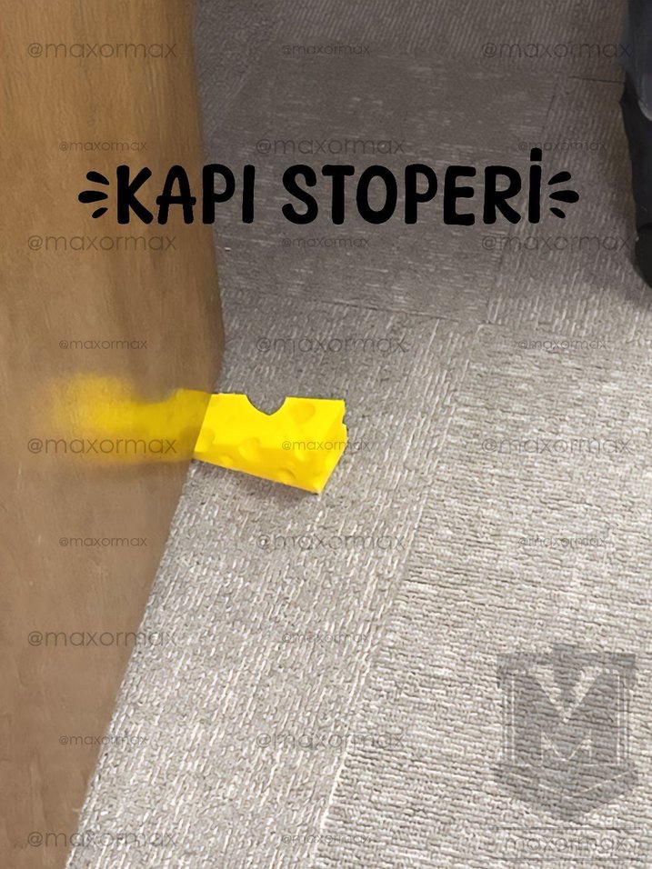 Delikli Peynir Şeklinde Kapı Stoperi - Görsel 3