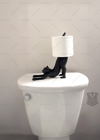 Kedi Figürlü Tuvalet Kağıtlık - Görsel 4