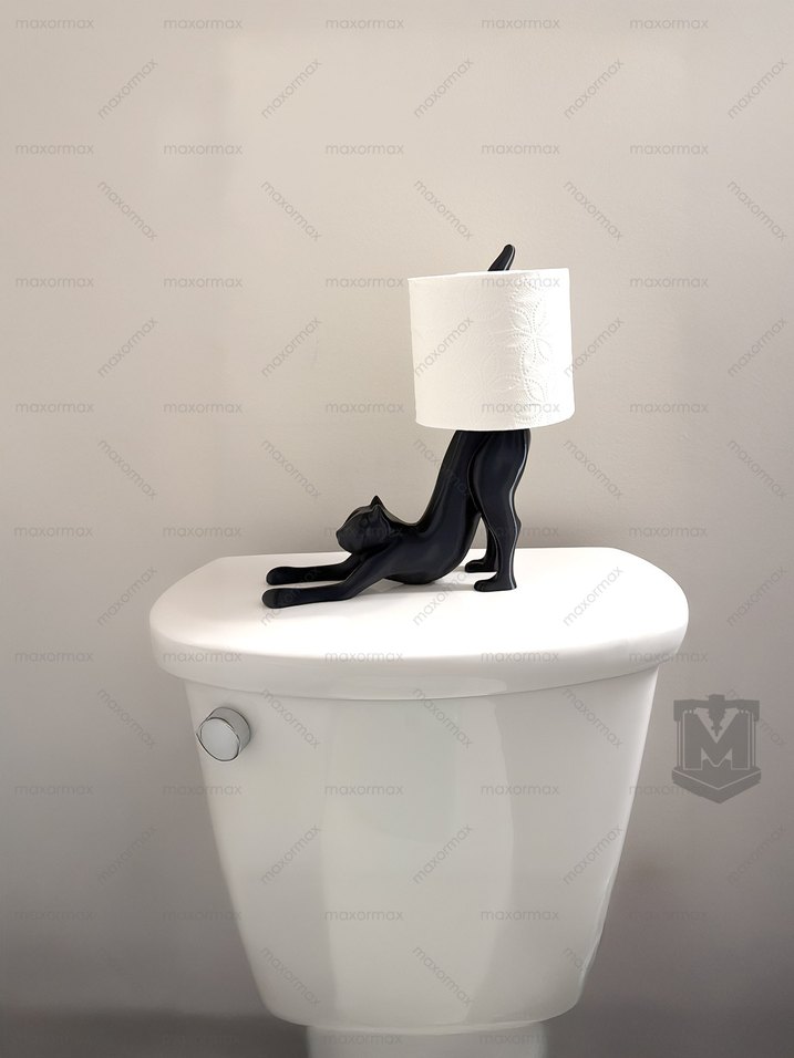 Kedi Figürlü Tuvalet Kağıtlık - Görsel 4