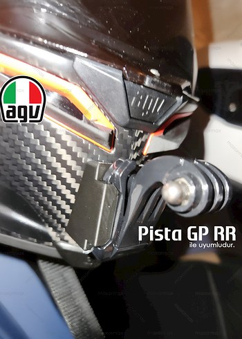 AGV Pista GP RR Kask için GoPro Adaptörü - Görsel 4