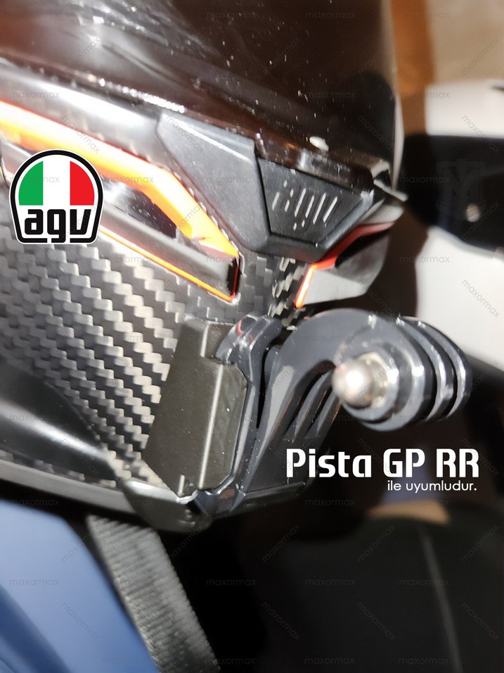 AGV Pista GP RR Kask için GoPro Adaptörü - Görsel 4