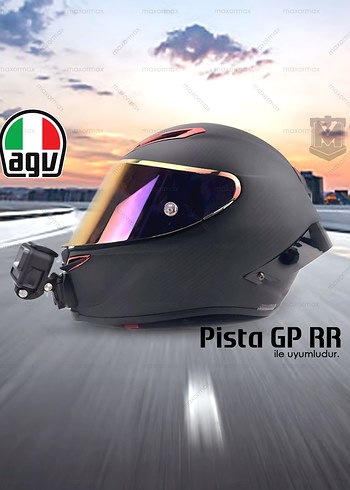 AGV Pista GP RR Kask için GoPro Adaptörü - Görsel 3