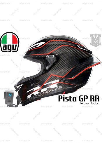 AGV Pista GP RR Kask için GoPro Adaptörü - Görsel 2