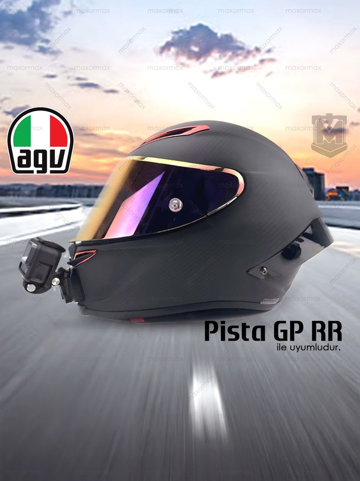 AGV Pista GP RR Kask için GoPro Adaptörü - Görsel 3