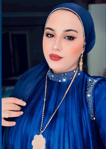 Parlak Mavi elbise