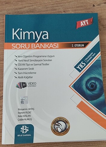 AYT KIMYA SORU BANKASI BILGI SARMAL YAYINLARI
