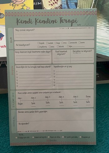  KİTAP DEFTER AJANDA SETİ VE TERAPİ KİTABI