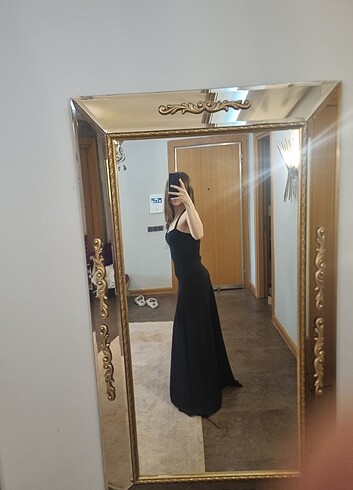 Trendyol & Milla Uzun siyah elbise