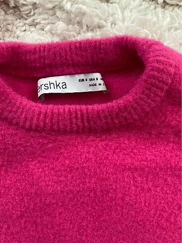 xs Beden pembe Renk Bershka crop kazak