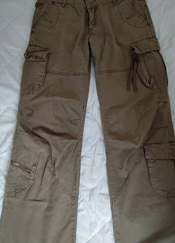 Sevenhill Vintage Kahverengi Kargo Pantolon