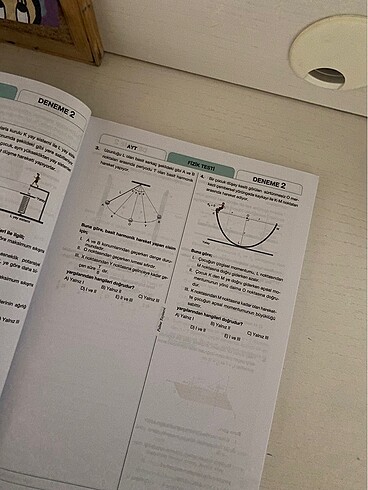  palme yayınları ayt fizik deneme