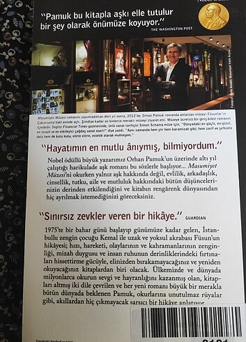 Masumiyet Müzesi - Orhan Pamuk (Bileti Kullanılmadı)