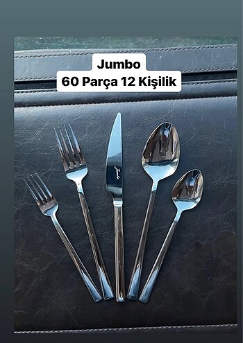 Jumbo çatal kaşık bıçak karaca emsan