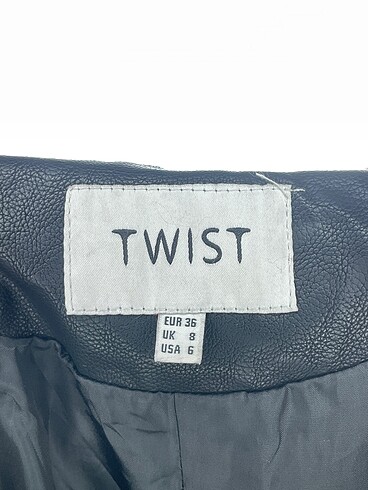 36 Beden siyah Renk Twist Deri Ceket %70 İndirimli.