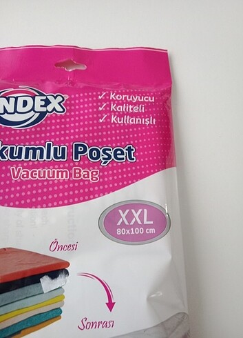  Beden Renk Vakumlu poşet yeni 