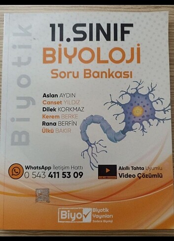 Biyotik 11 sınıf biyoloji test kitabı 
