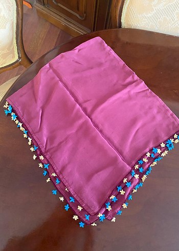 Dantel Detaylı Çok Renkli Bohem Kadın Fuları - Görsel 5