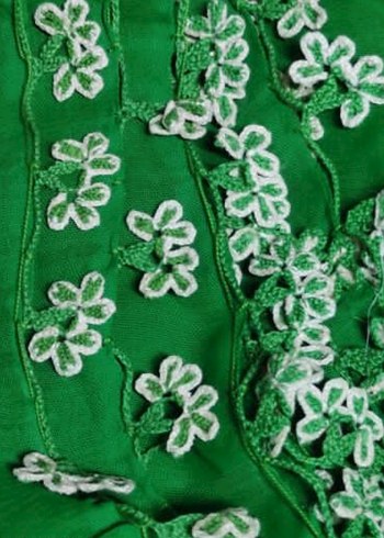 Dantel Detaylı Çok Renkli Bohem Kadın Fuları - Görsel 10