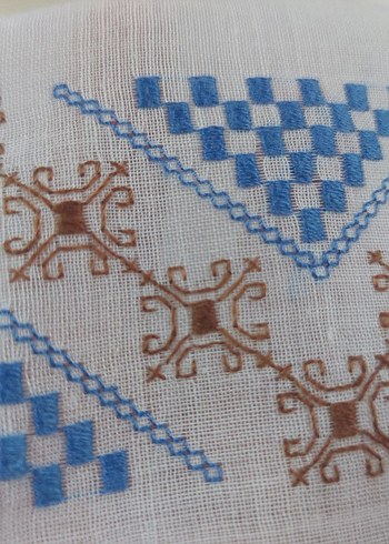 Nakışlı Pembe Erkek Mendili - Görsel 18