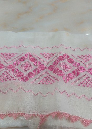 Nakışlı Pembe Erkek Mendili - Görsel 19