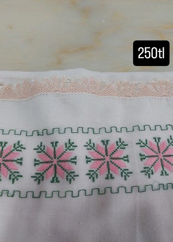 Nakışlı Pembe Erkek Mendili - Görsel 4