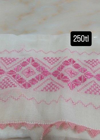 Nakışlı Pembe Erkek Mendili - Görsel 7