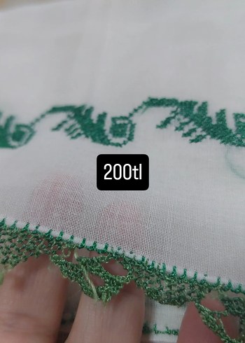 Nakışlı Pembe Erkek Mendili - Görsel 2