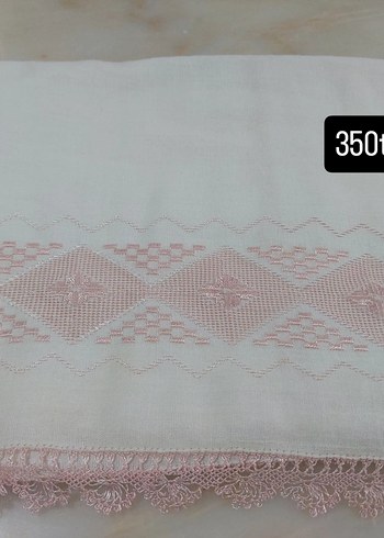 Nakışlı Pembe Erkek Mendili - Görsel 6