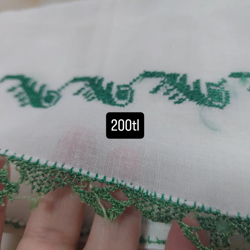 Nakışlı Pembe Erkek Mendili - Görsel 2