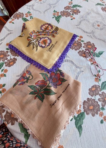 Dantel Detaylı Bej ve hardal Kadın yemeni - Görsel 5