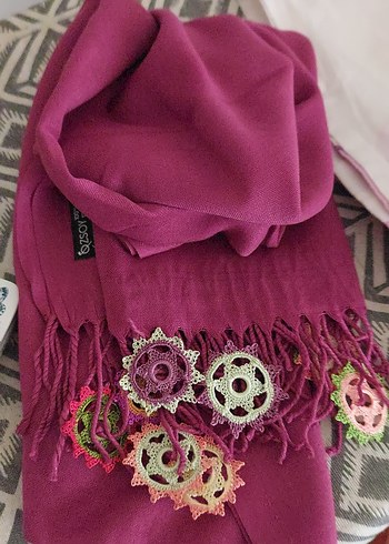 motifli Renkli Bohem Kadın şal'i - Görsel 2