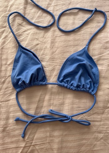 Kadın Mavi İpli Bikini Üstü