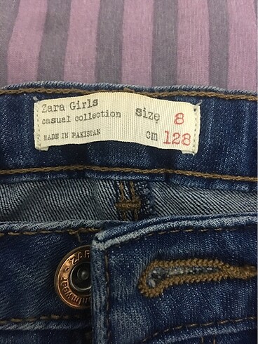 8 Yaş Beden Kız çocuğu kot pantolon