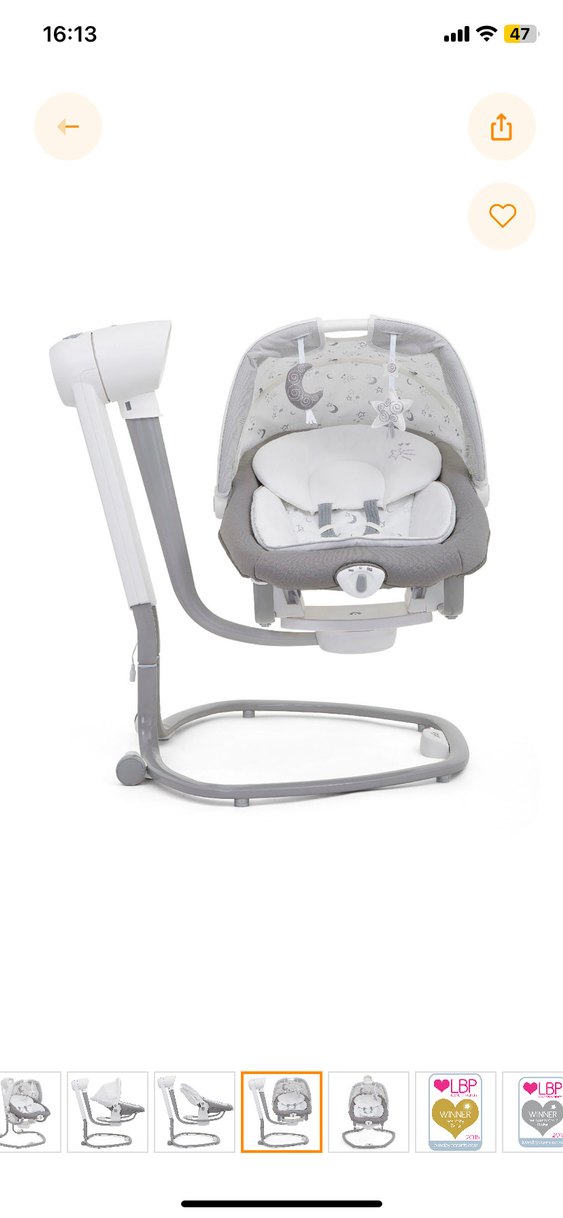 Joie Gri Bebek Mama Sandalyesi ve Salıncak - Görsel 2