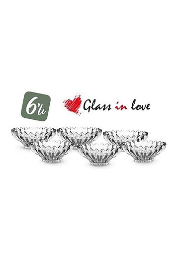 Glass in love 6?lı kase