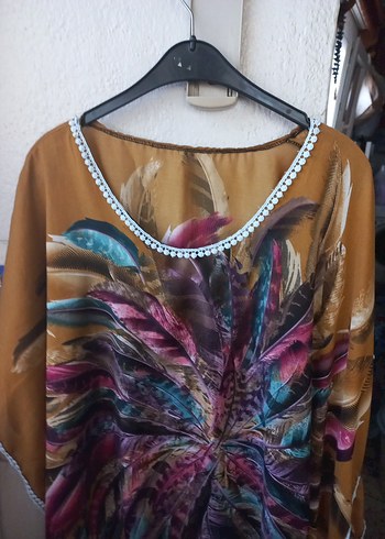 Renkli Desenli Bohem Pareo Tunik - Görsel 5