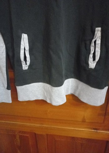 Erkek Siyah Boğazlı Triko Sweatshirt - Görsel 4