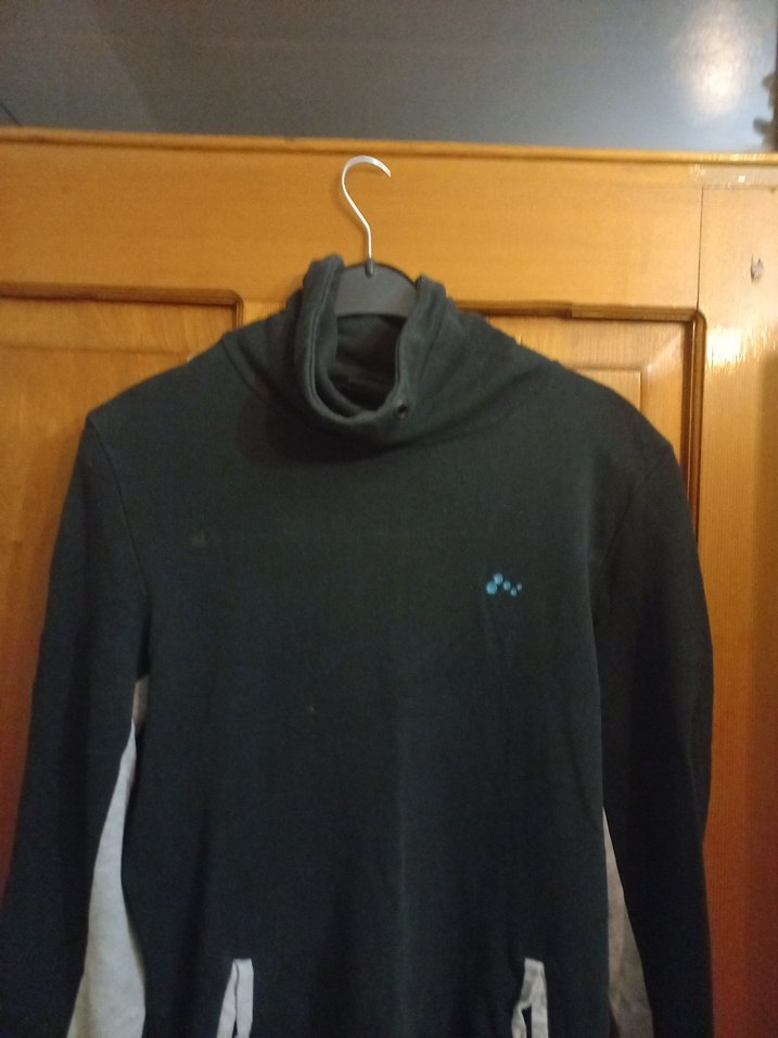 Erkek Siyah Boğazlı Triko Sweatshirt - Görsel 3