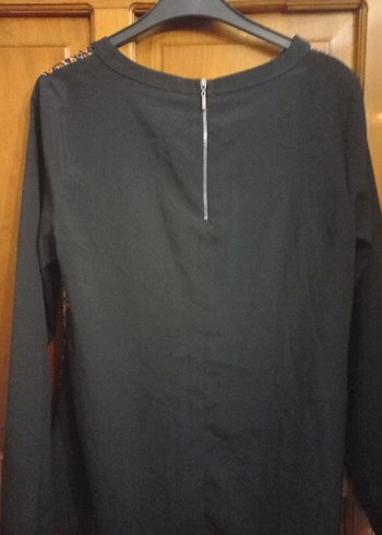 Örme Kadın Bluz, Uzun Kollu, Kahverengi - Görsel 6