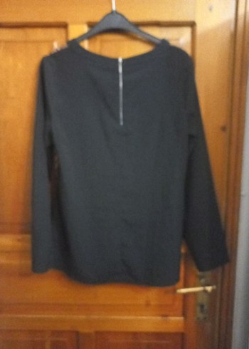 Örme Kadın Bluz, Uzun Kollu, Kahverengi - Görsel 4