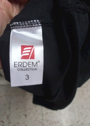 Siyah Baskılı Kısa Kollu Salaş Kadın Tişört - Görsel 6