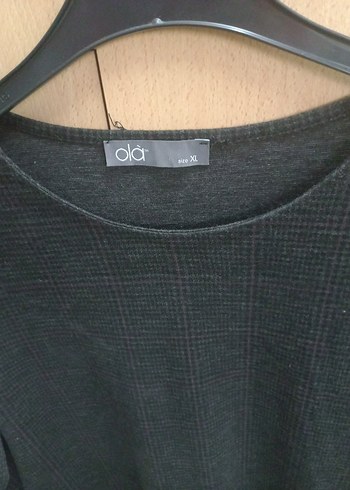 Siyah Kadın Uzun Kollu Midi Tunik Elbise - Görsel 3