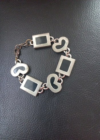 Koyu Mavi Zincir Detaylı Kadın Bileklik - Görsel 9