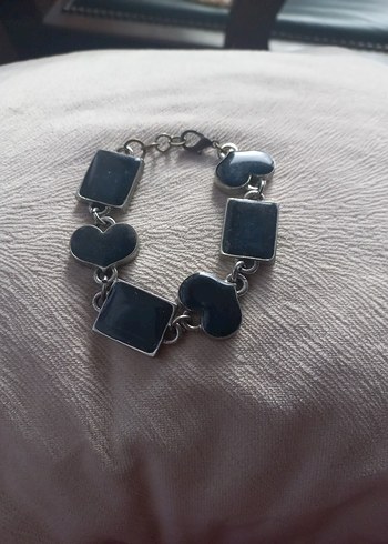 Koyu Mavi Zincir Detaylı Kadın Bileklik - Görsel 4