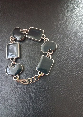 Koyu Mavi Zincir Detaylı Kadın Bileklik - Görsel 8